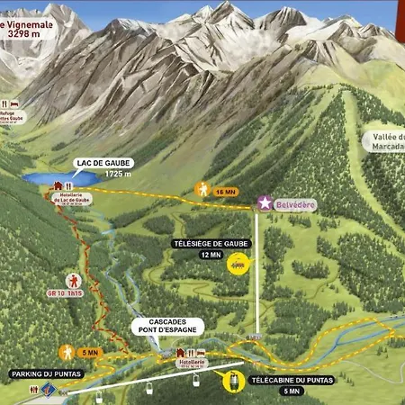 아파트 4 Personnes Pied Telecabine Petit Vignemale *